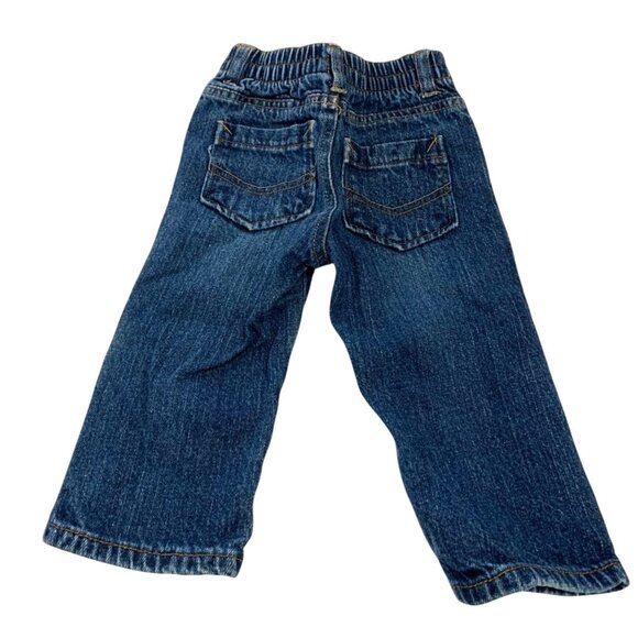 Cherokee Infant Baby 18 Months Pull On Vintage y2k Jeans Blue Denim - Picture 3 of 3